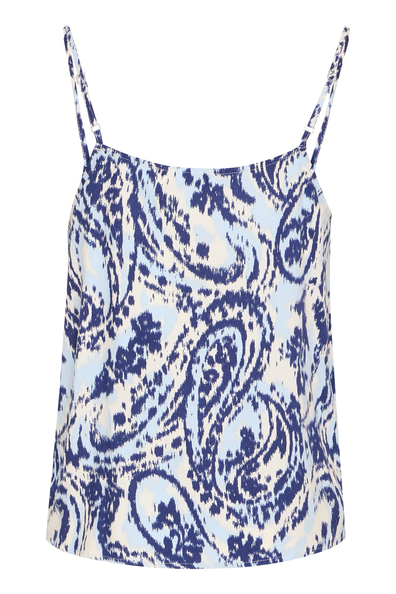 B Young Blue Paisley Joella Top