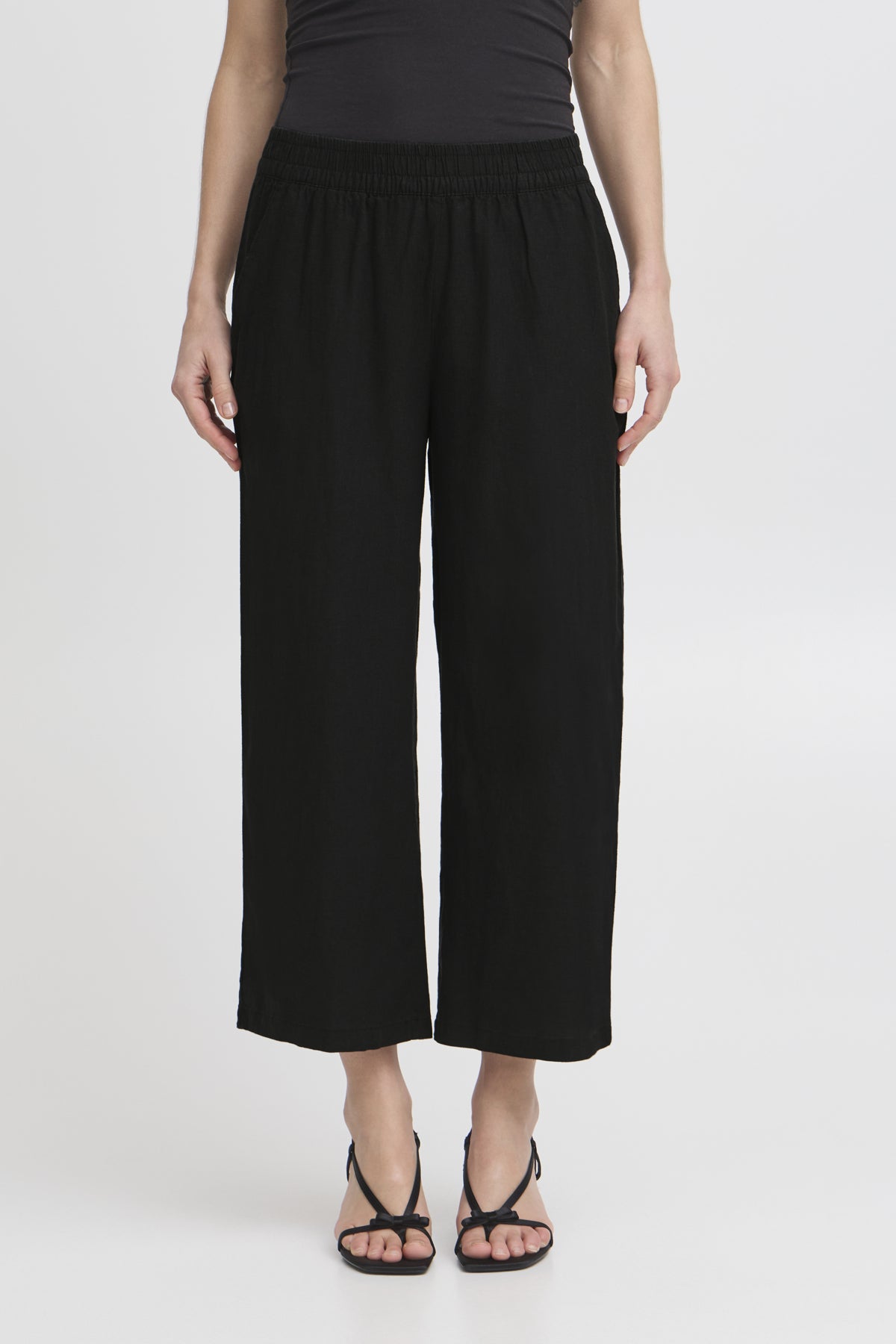 B Young Falakka Crop Trousers - Black