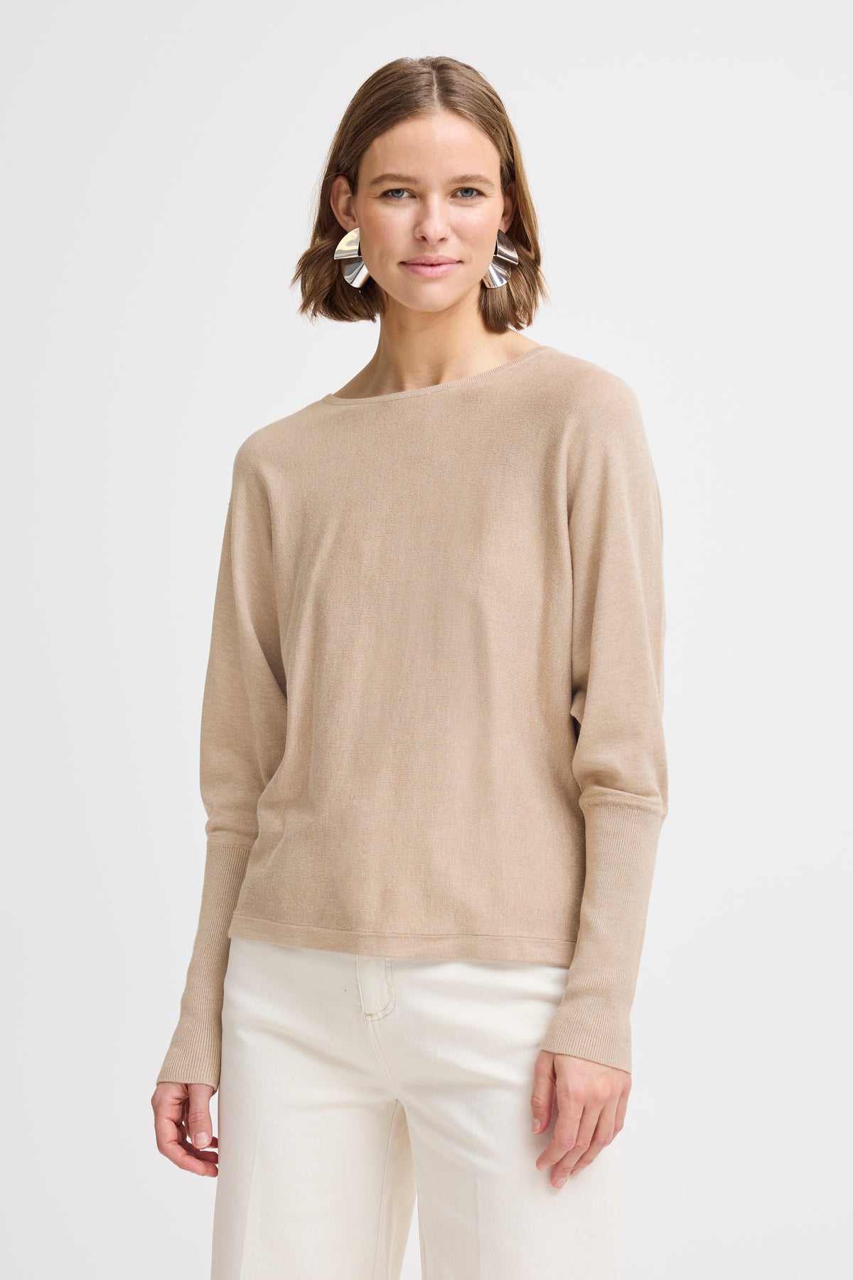 B Young Mmorla Bat Jumper - Humus Melange/Natural