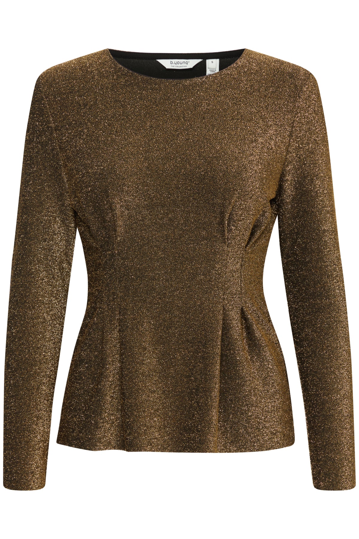 B Young TACHA Blouse - Gold Mix
