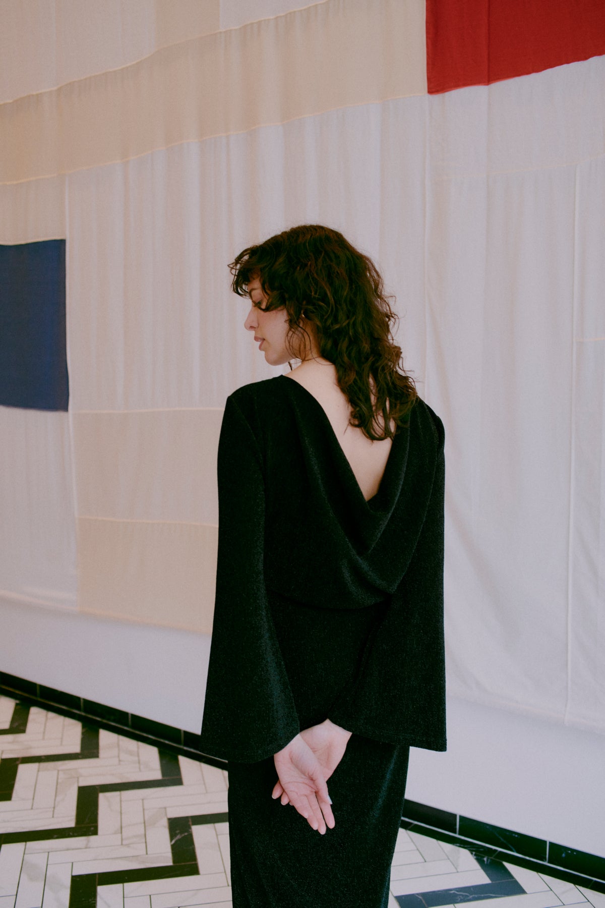 B Young Shiloh Back Dress - Black Mix