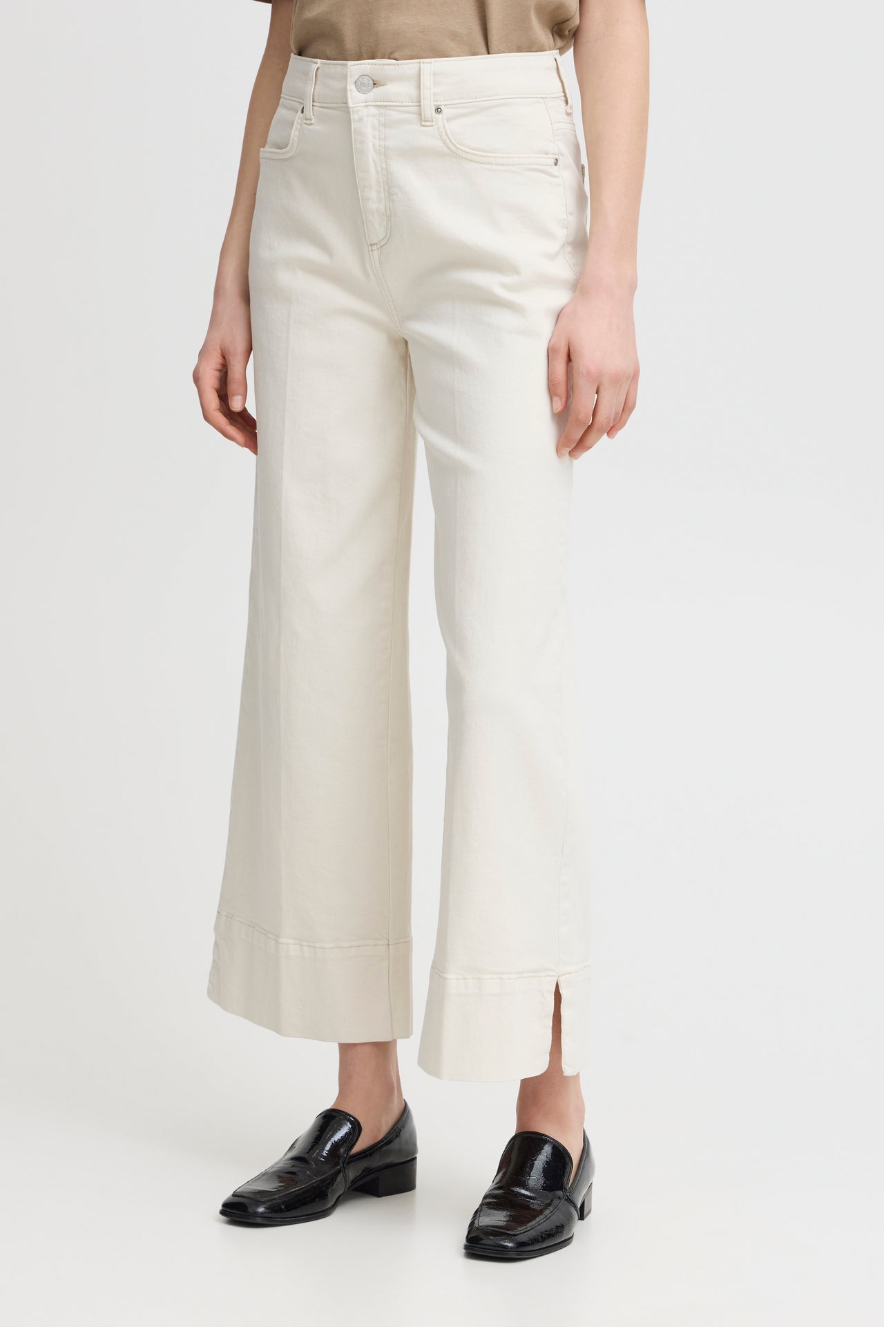 B Young Lydia High Waist White Jeans