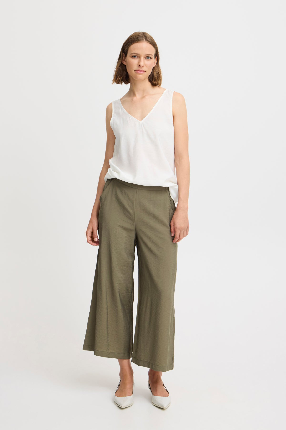 B.young White Hailey Sleeveless Top
