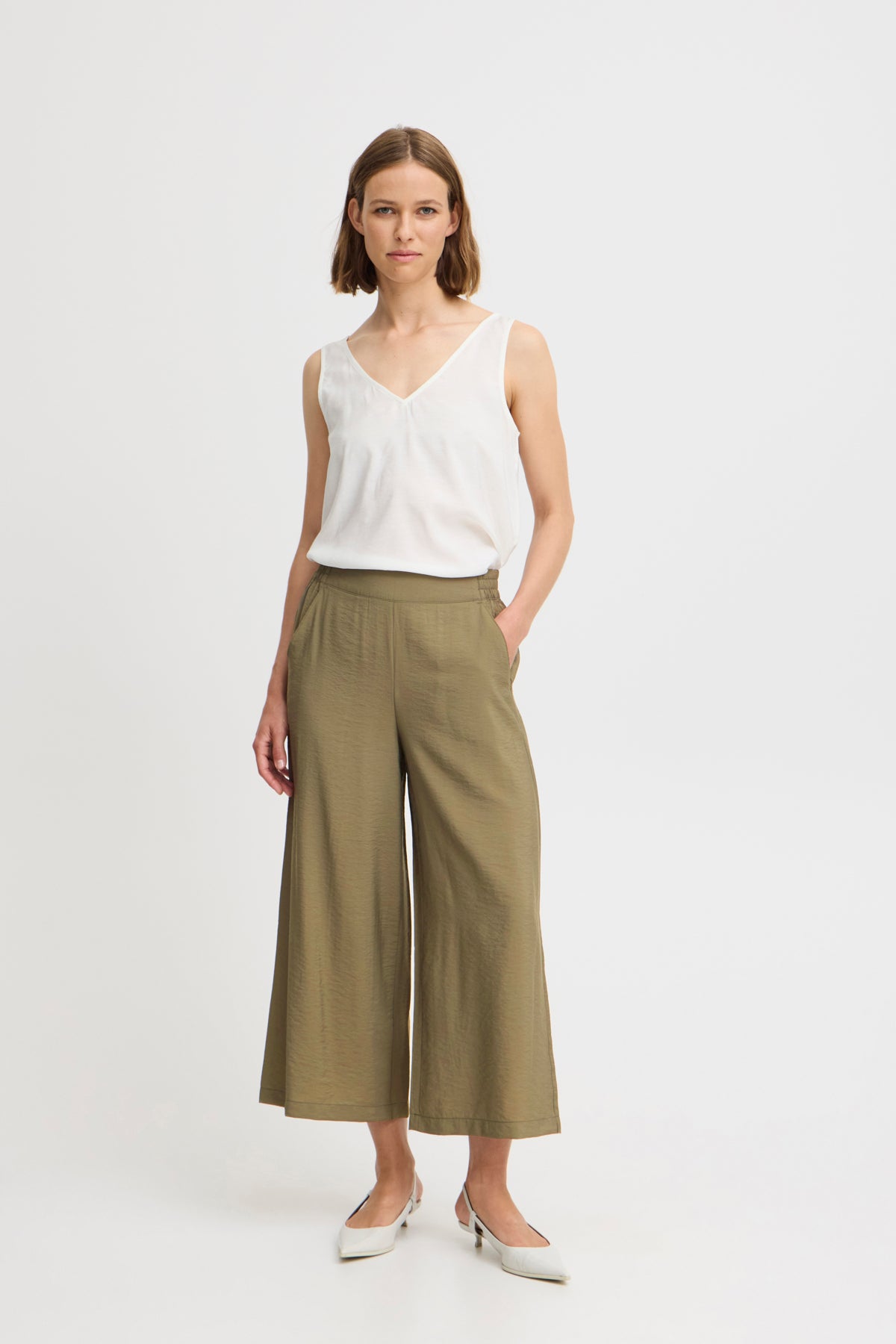B.young Olive Hailey Culotte Pants
