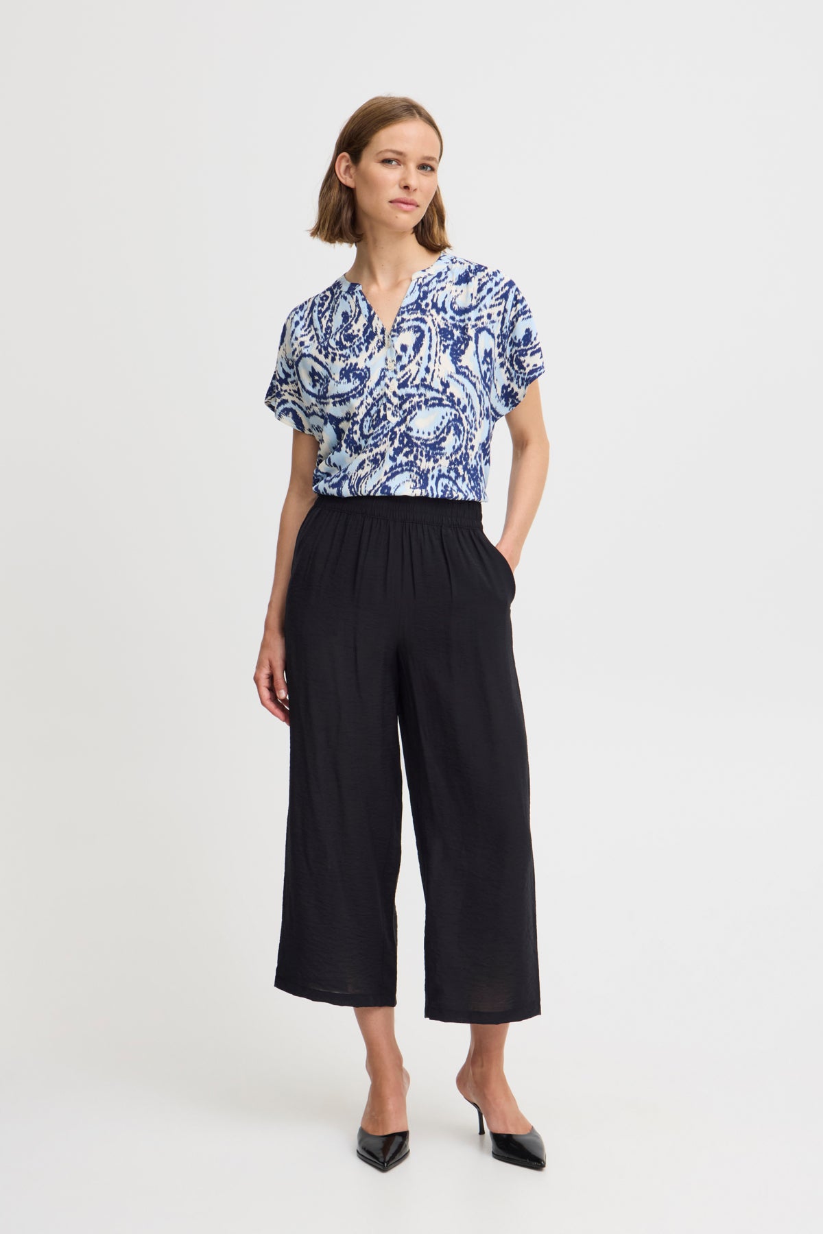 B.young Black Hailey Crop Pants