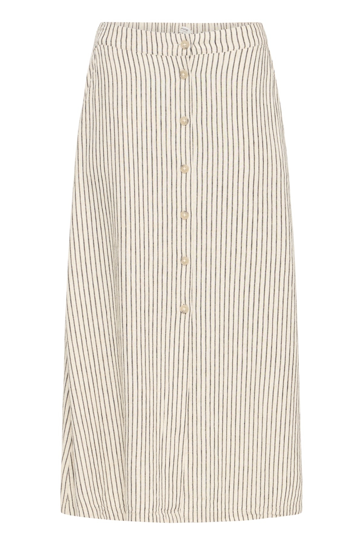 B Young FALAKKA Button Skirt - Rainy Day Melange