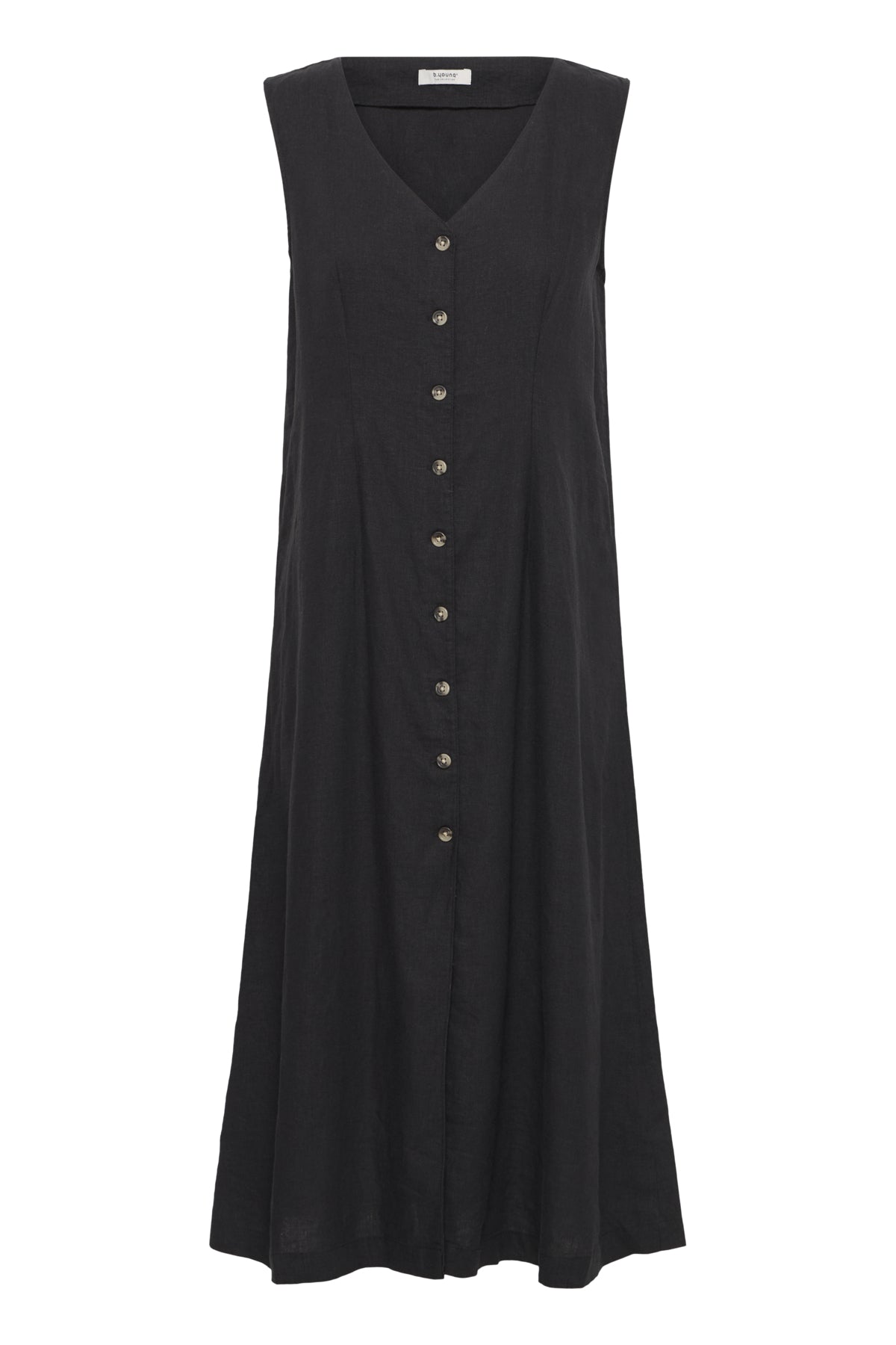 B. young Black Falakka Button Dress
