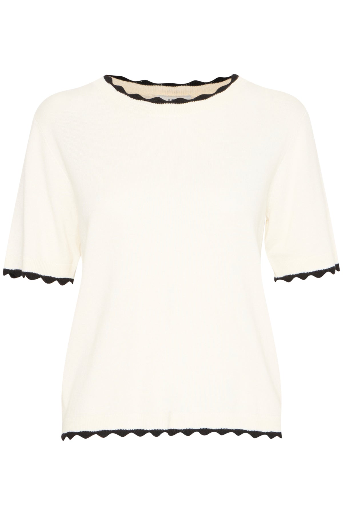B. young White Manja Short Sleeve Jumper
