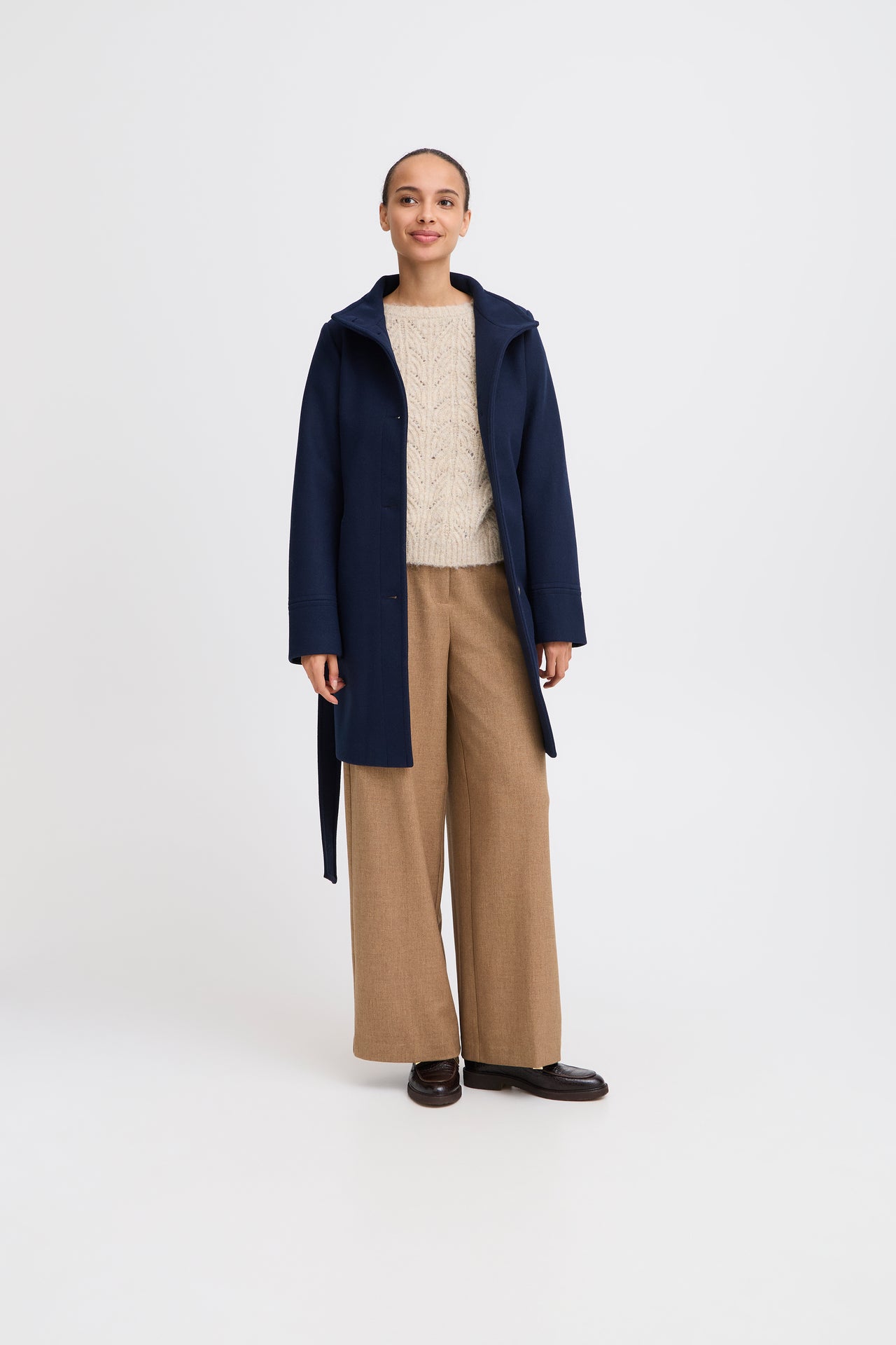 B Young CILIA Coat - Navy