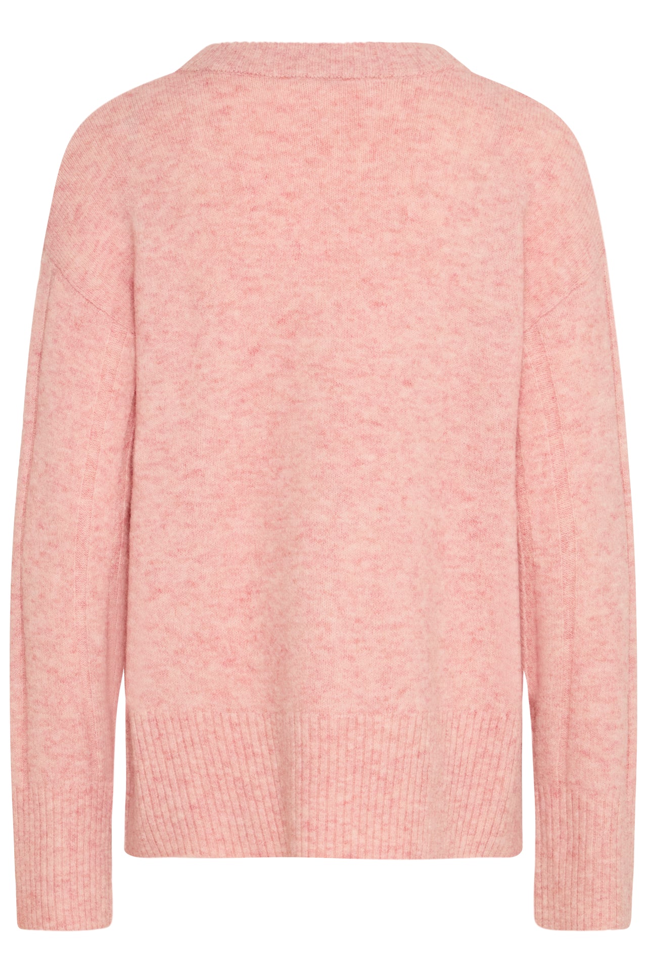 B Young OMEA Rib Jumper - Pale Mauve Melange