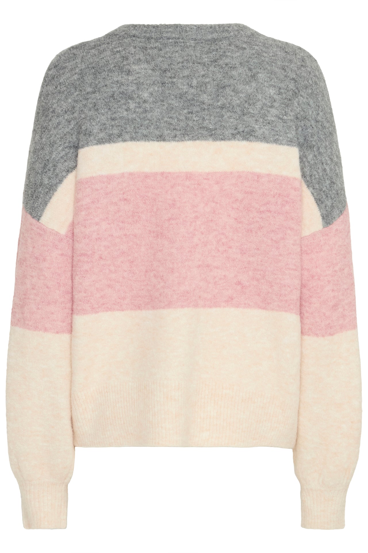 B Young OMEA Round Neck Jumper - Pale Mauve Mix
