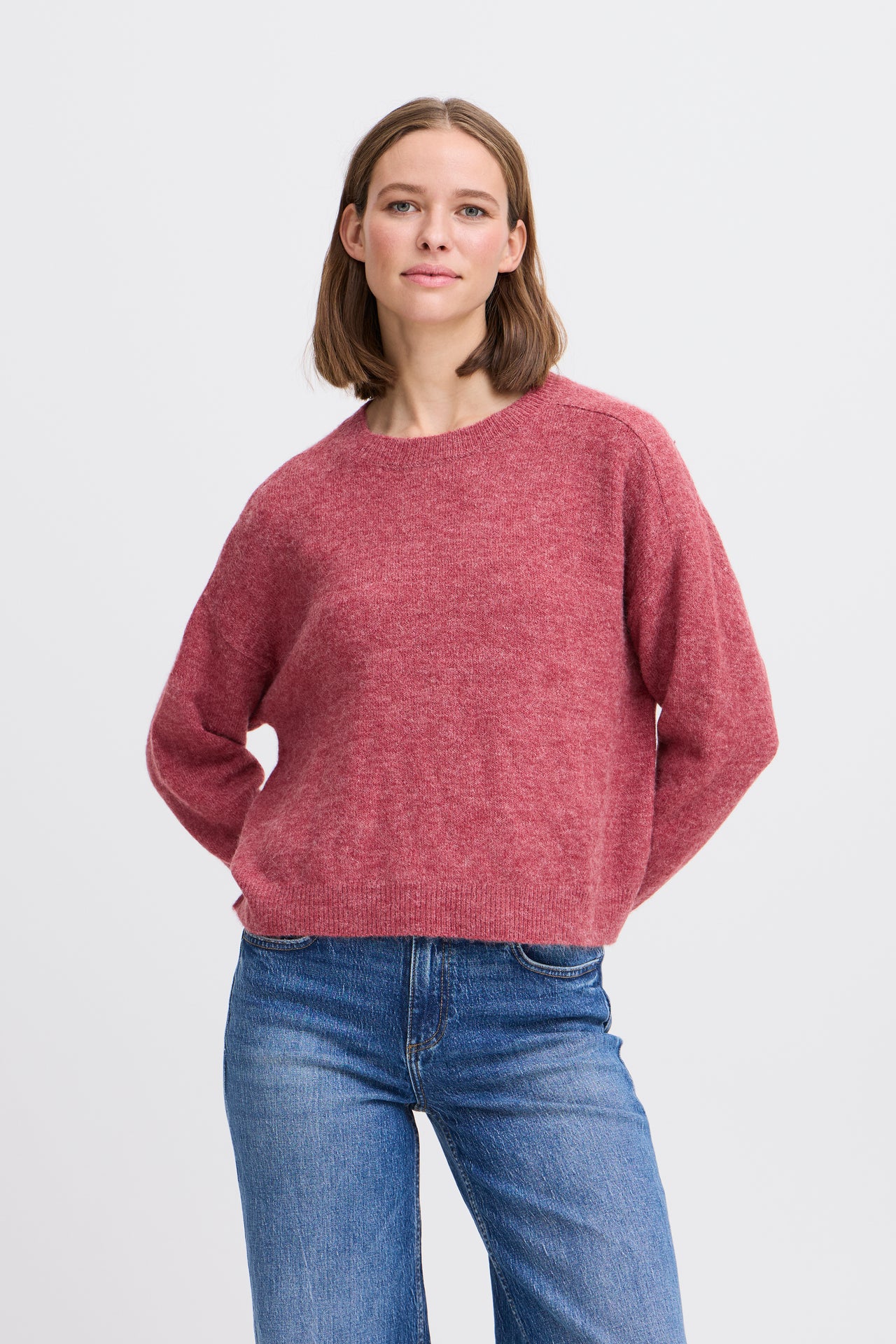 B Young MONNA Jumper - Roan Rouge Melange