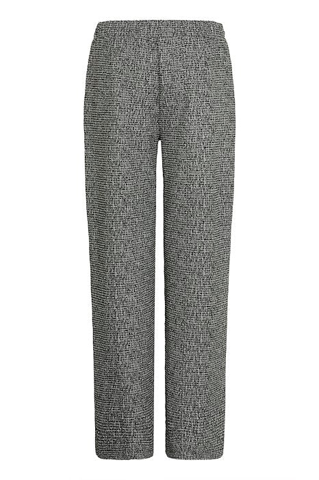 B Young ROWAN Button Trousers - Meteorite Salt & Pepper