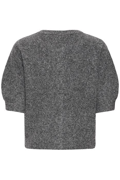 B Young OMEA DECO Cardigan - Dark Grey Melange