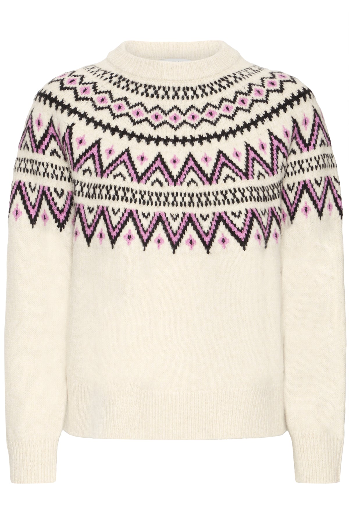 B Young Ohelle Jacquard Jumper- Phlox Pink
