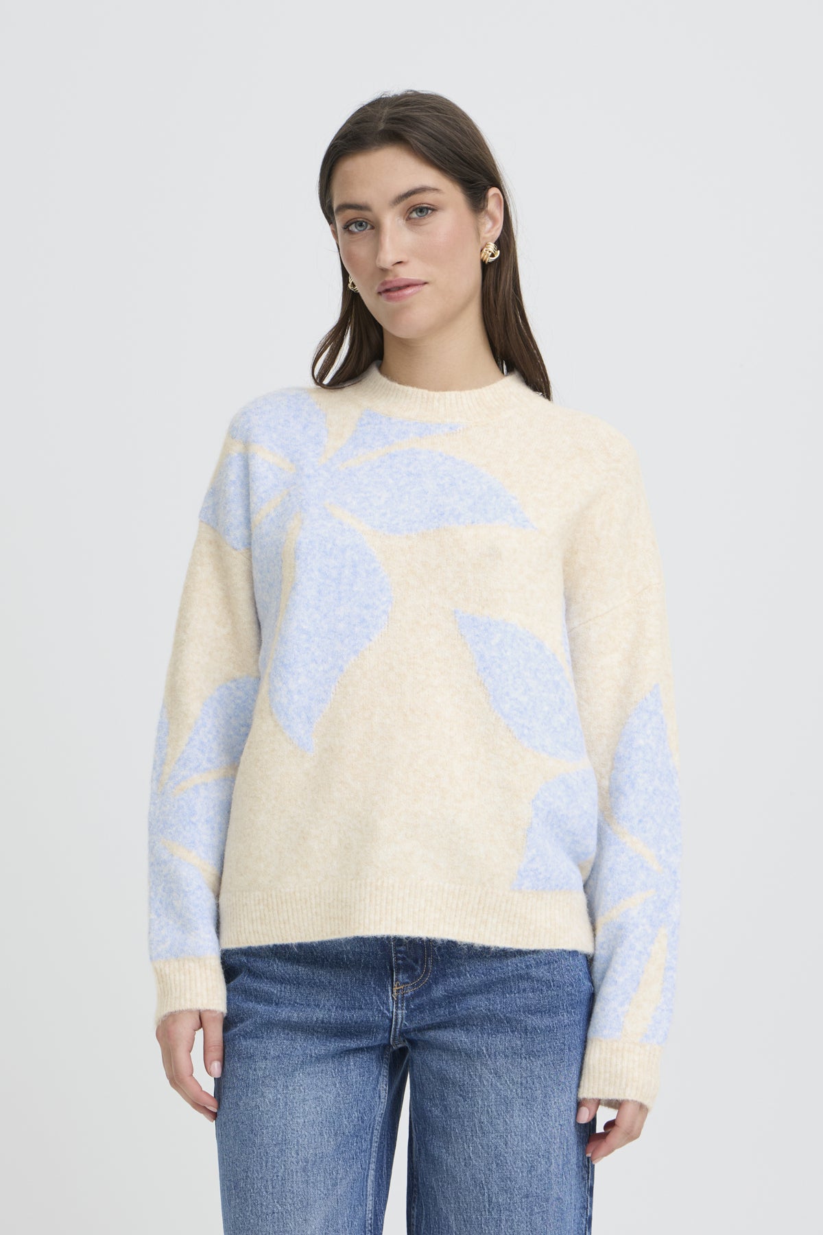 B Young OMEA Flower Jumper - Della Robia Blue Flower