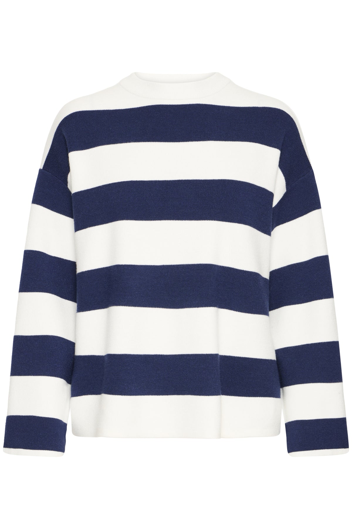 B Young Otari Stripe Jumper - Medieval Blue Stripe