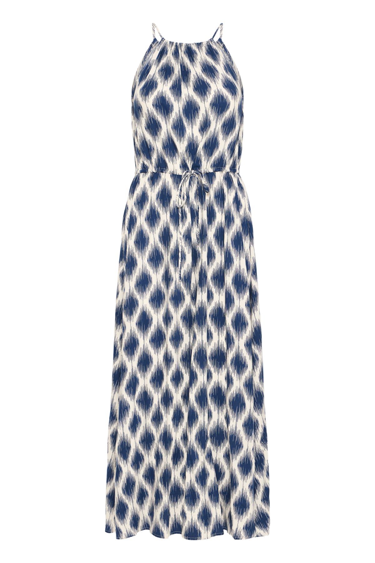 B Young JOELLA Slip Dress - Ogee Ikat Medieval Blue