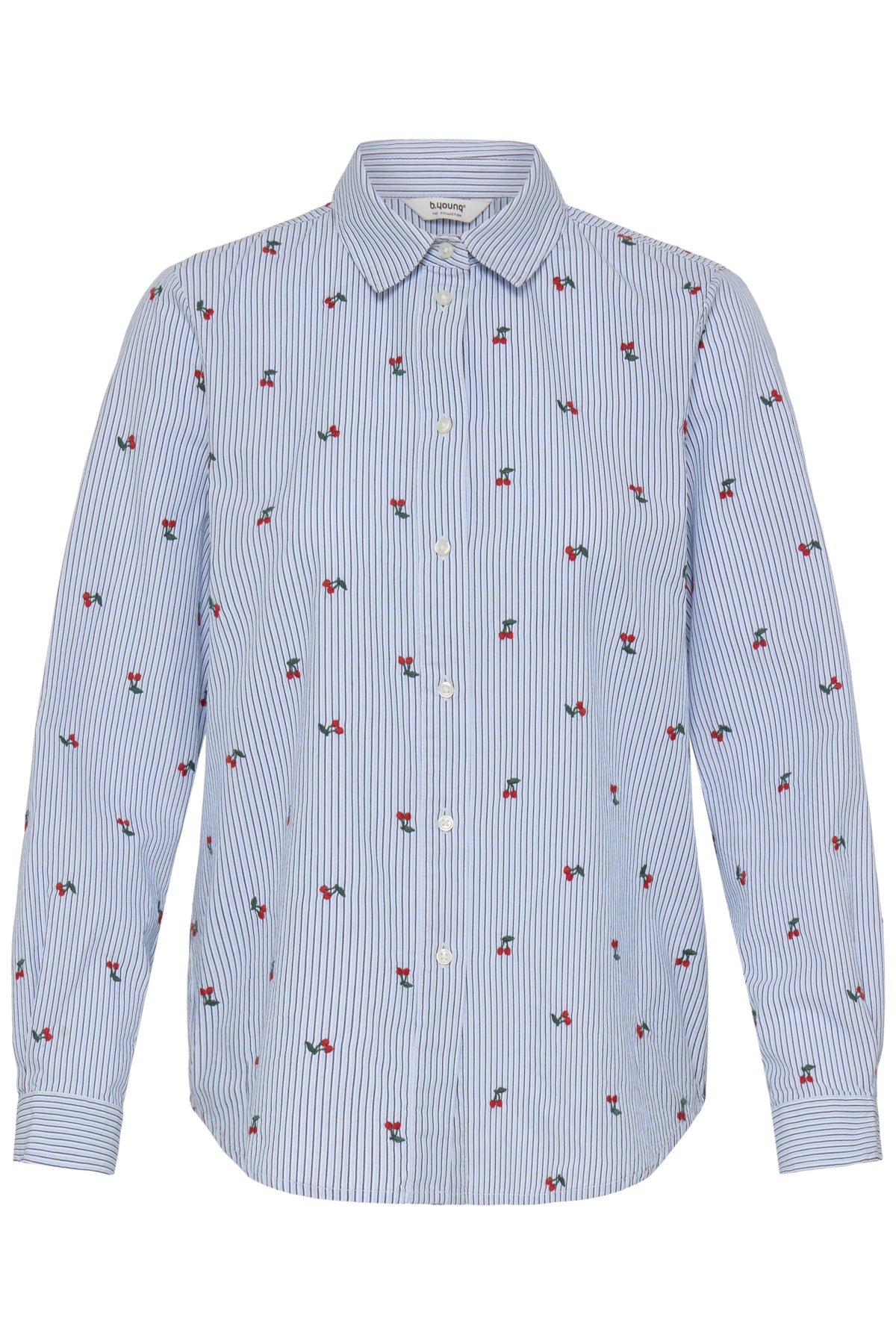 B Young FENIX Embroidered Shirt - Della Robbia Blue Stripe
