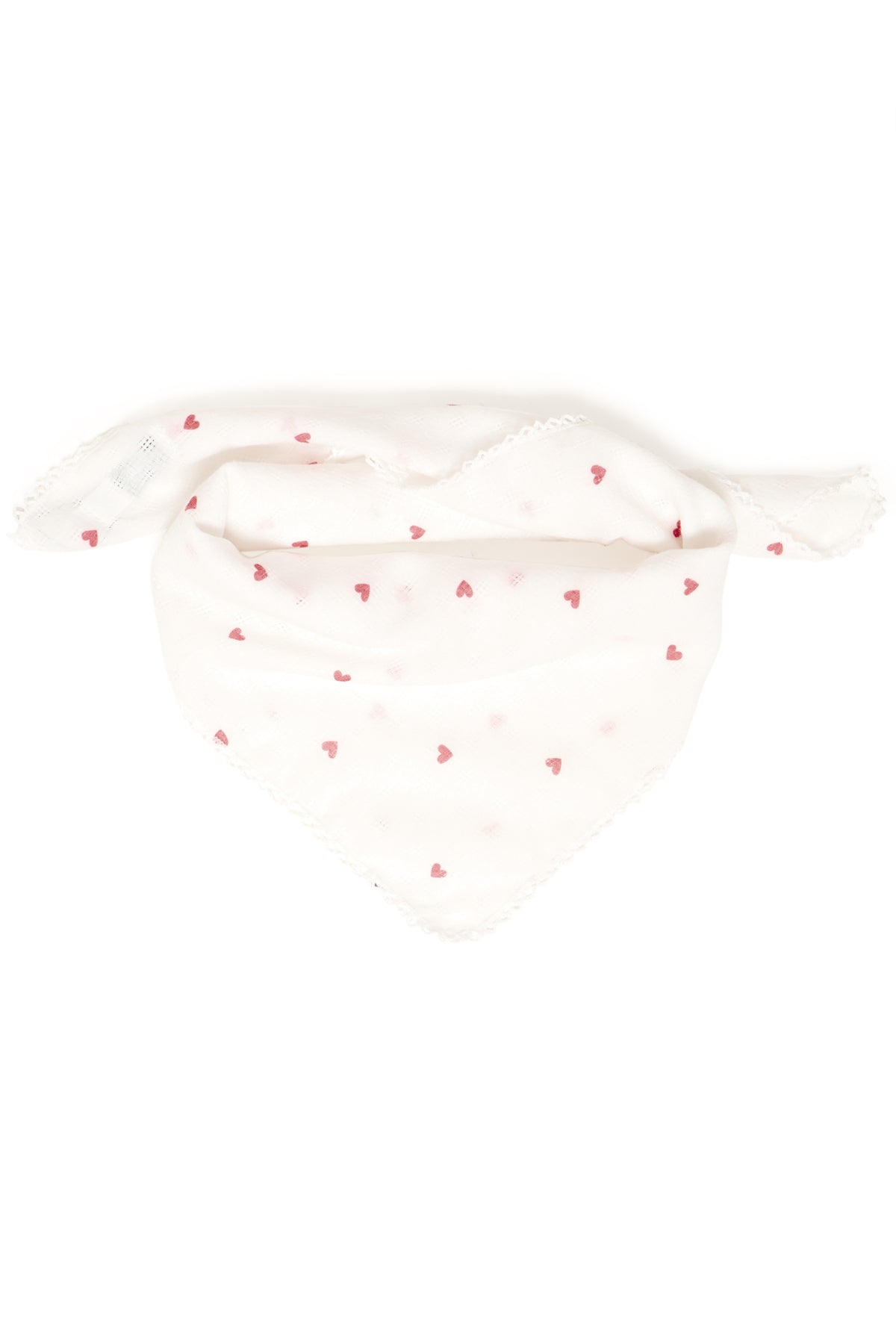B Young Vivante Square Print Scarf - Goji Berry Hearts