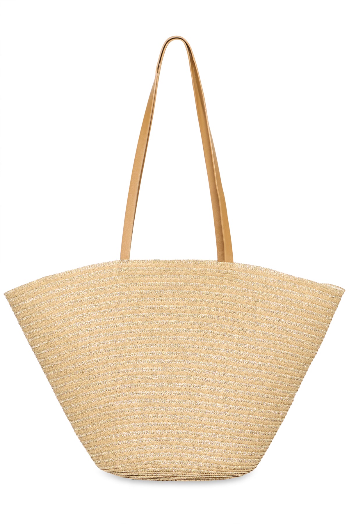 B Young VIESTA Beach Bag - Natural Medium Straw