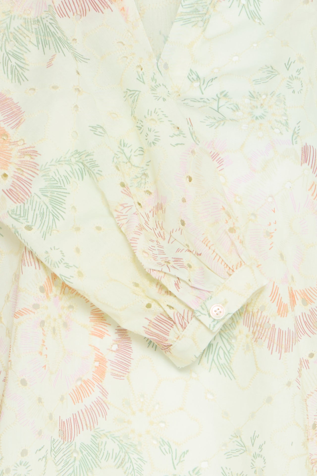 B Young JOA Blouse - Birch Broderie Anglaise