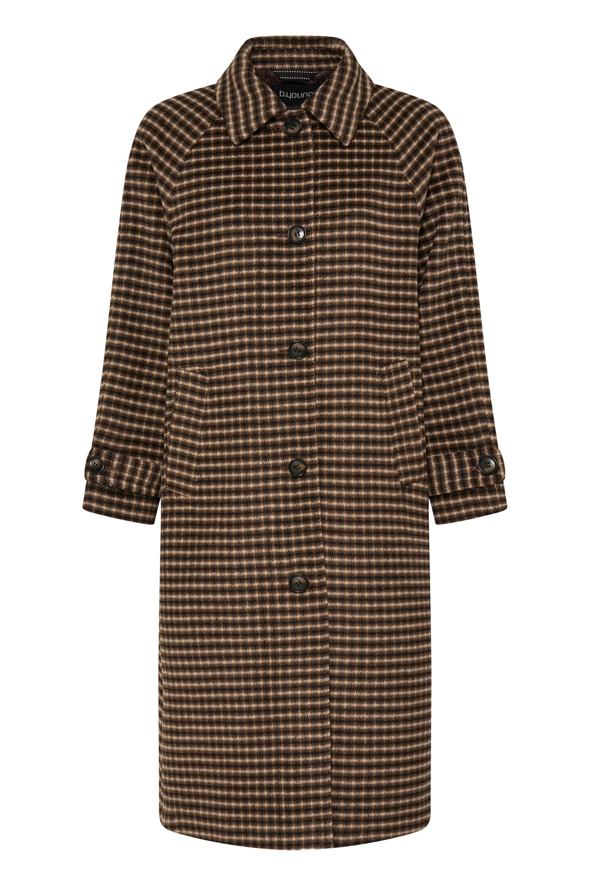 B Young CAMIO Coat - Olive Night Check