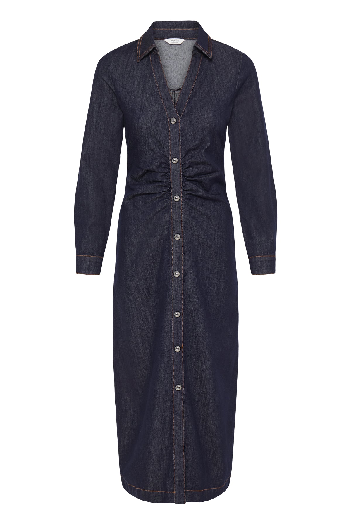 B Young KANEA Dress - Dark Blue Denim