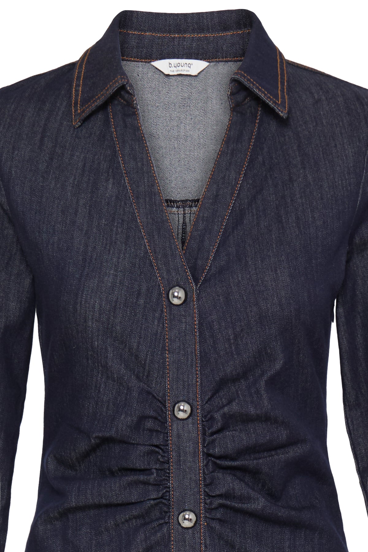 B Young KANEA Dress - Dark Blue Denim