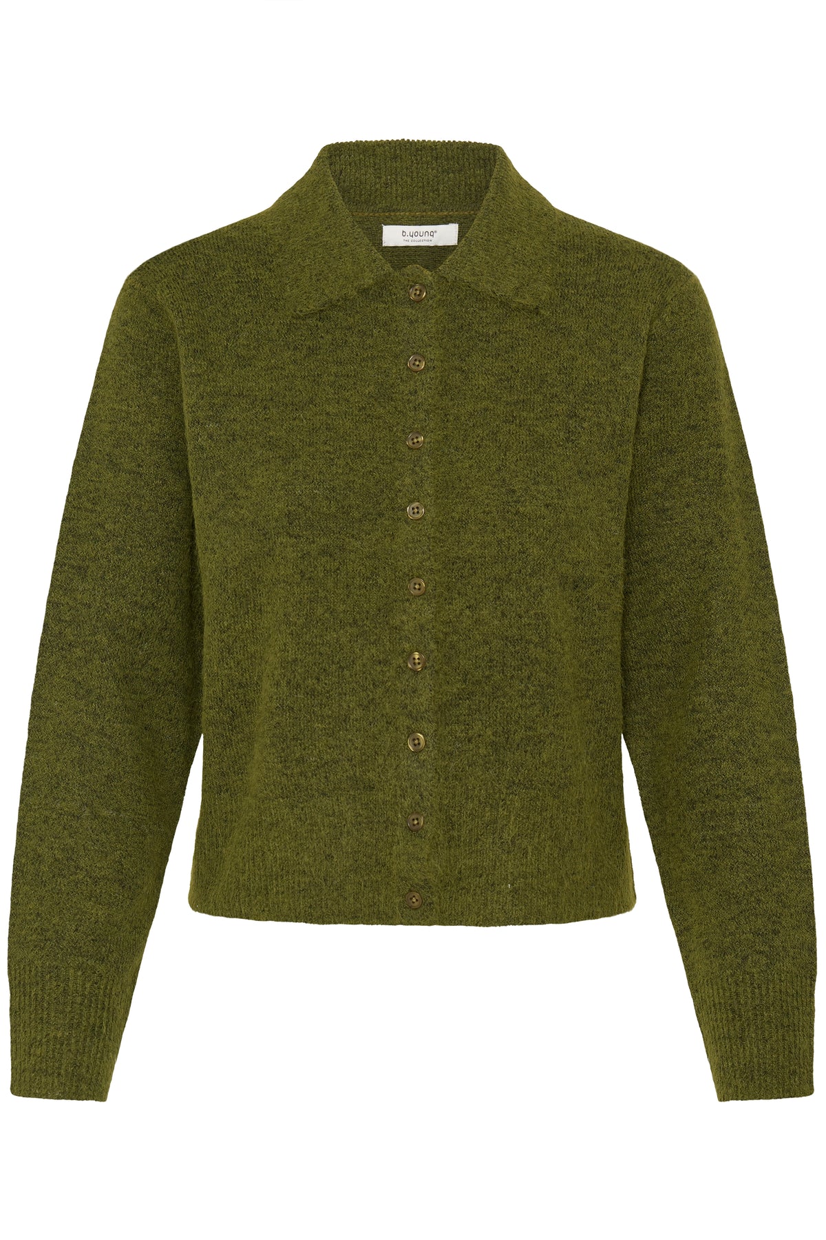 B Young MINUA Cardigan - Avacado Melange