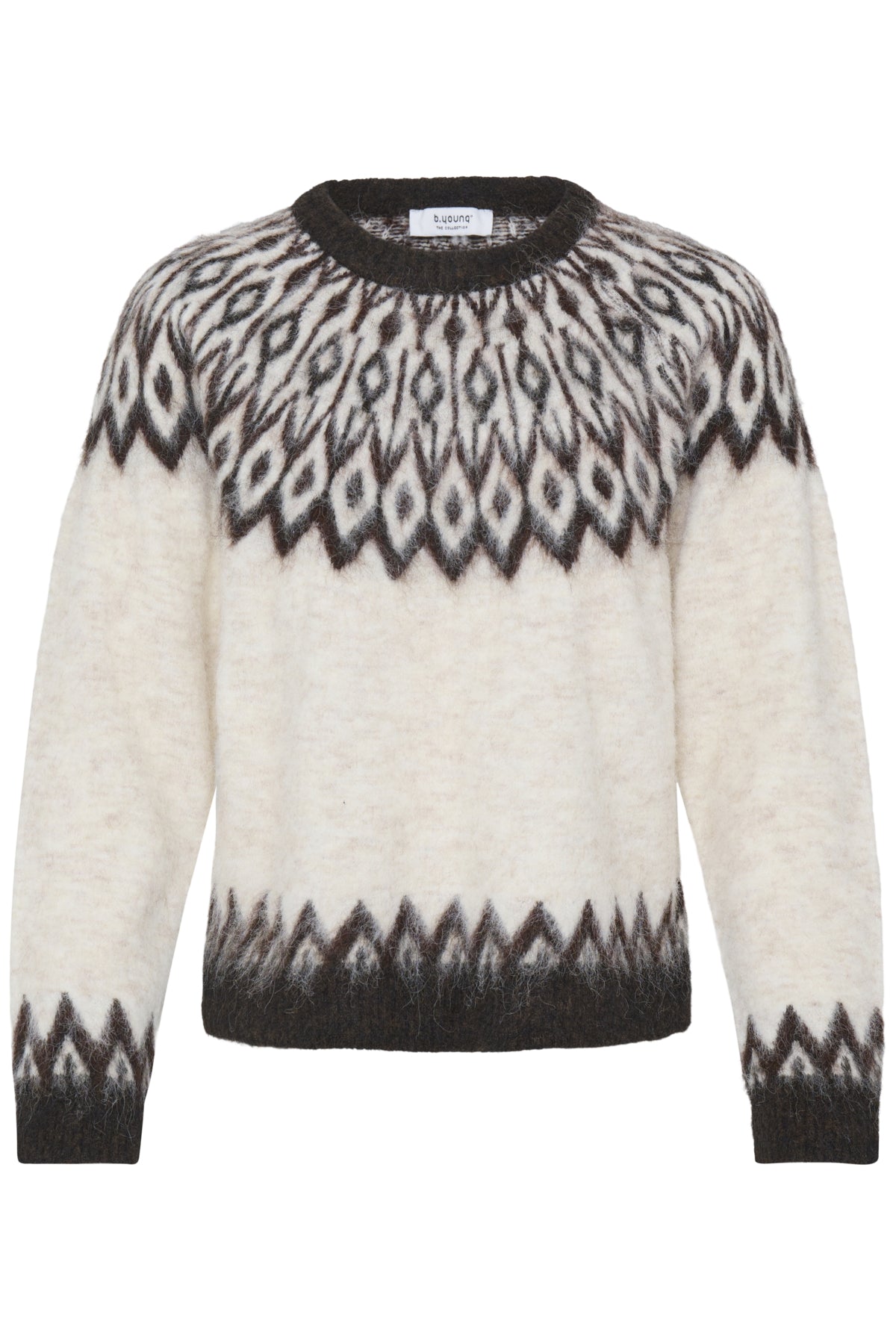 B Young MILOU Jumper - Birch Java Fair Island