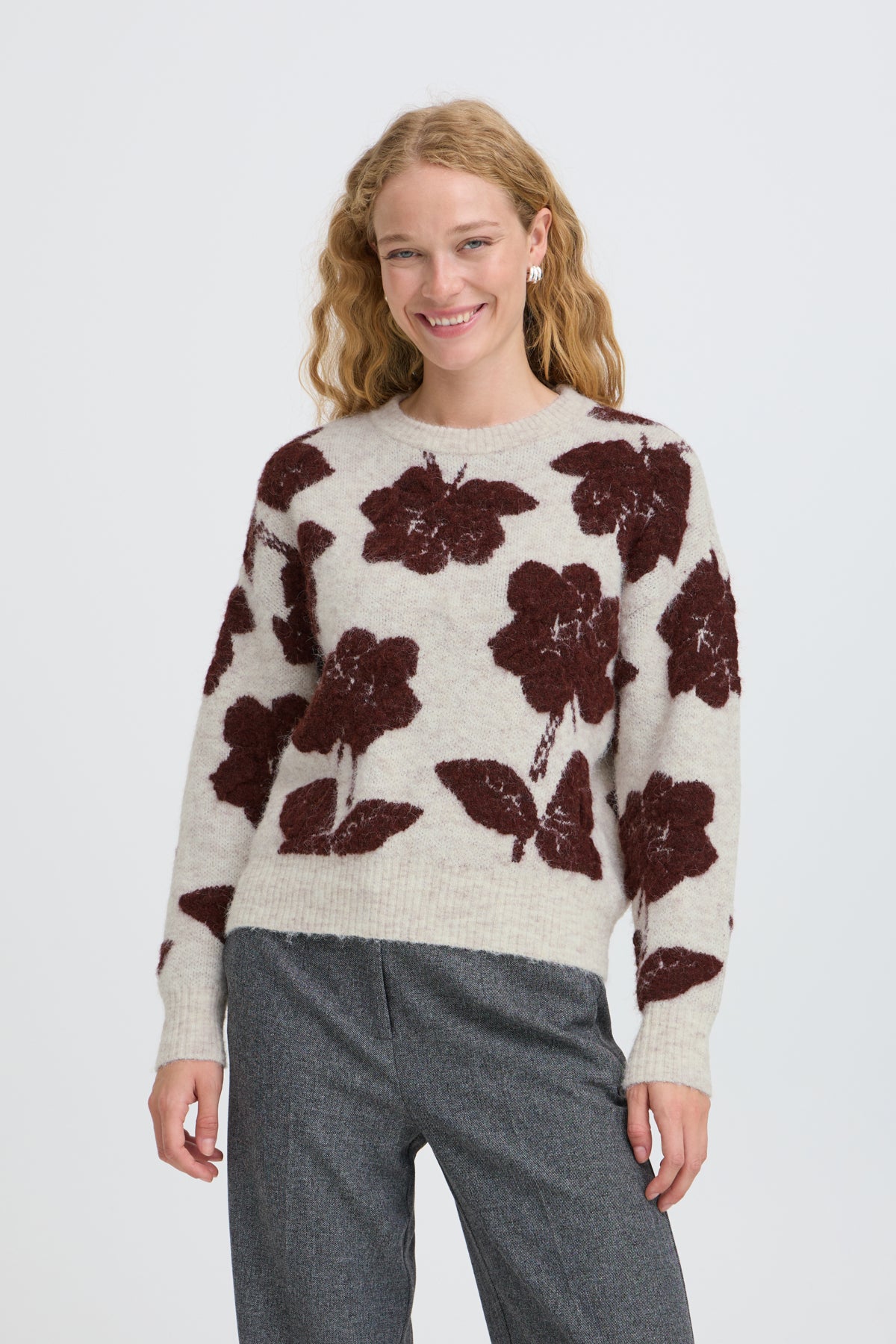 B Young Manda Jumper - Fudge Flower