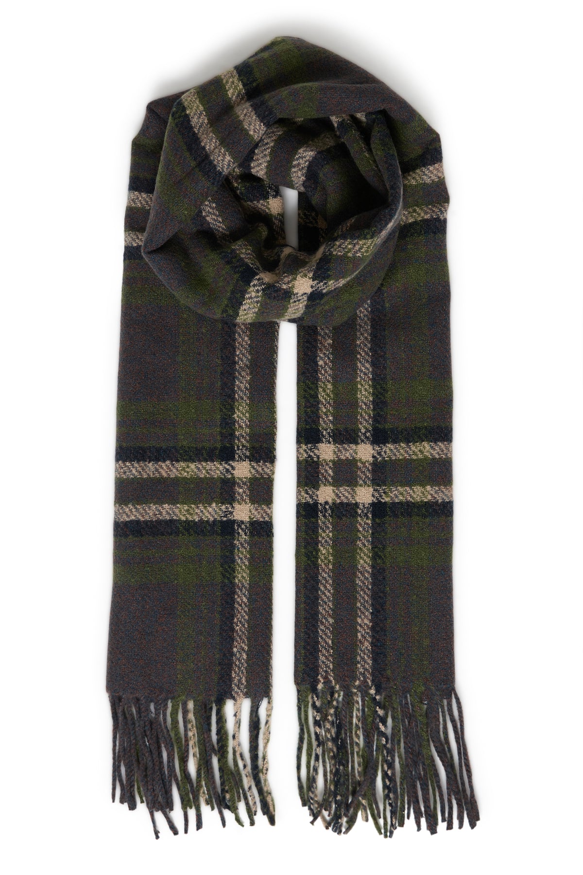 B Young WELCH Scarf - Java/Avocado Check