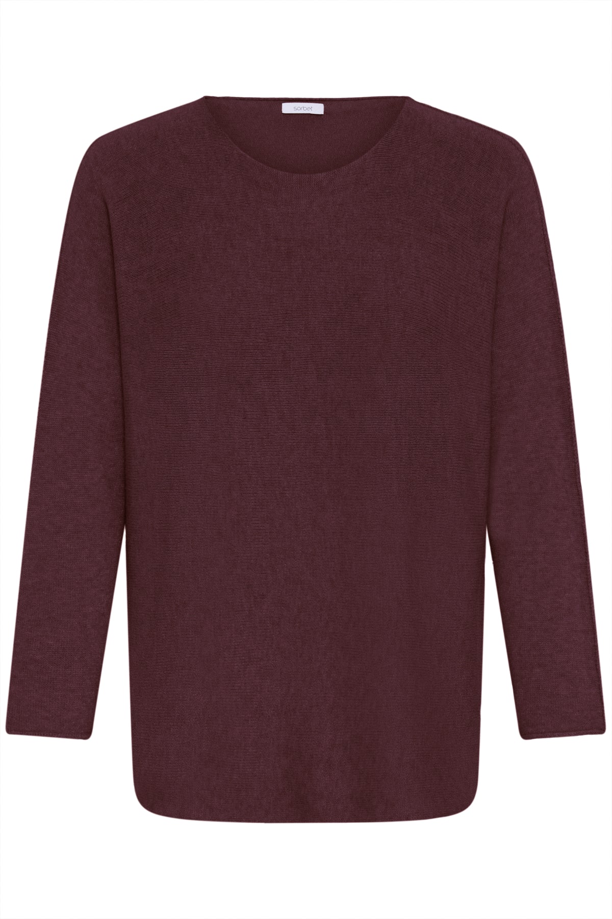 Sorbet Innova Knitted Blouse - Cabernet