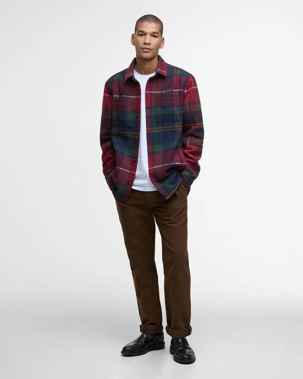 Barbour Chapter Tailored Check Overshirt - Winterberry Tartan