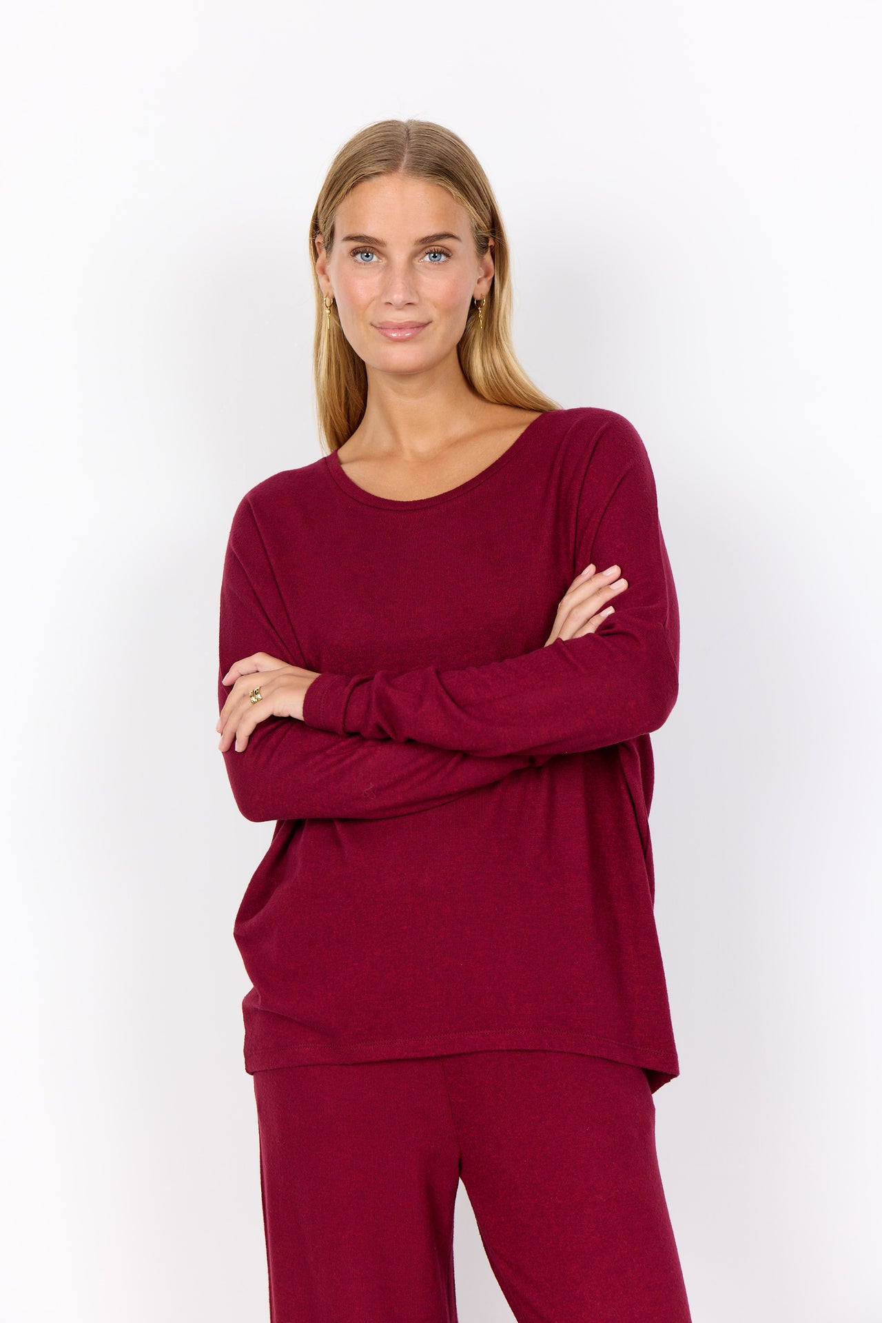 Soya Concept BIARA Jumper - Dark Red Melange