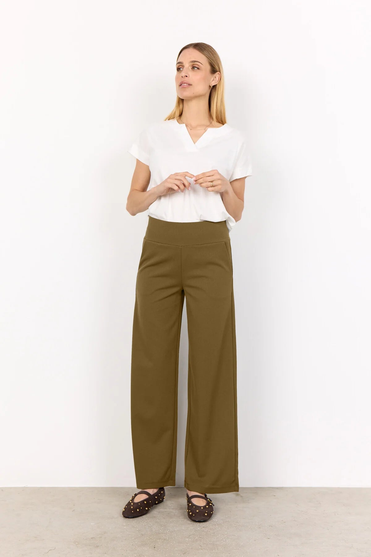 Soya Concept SIHAM Trousers - Misty Olive