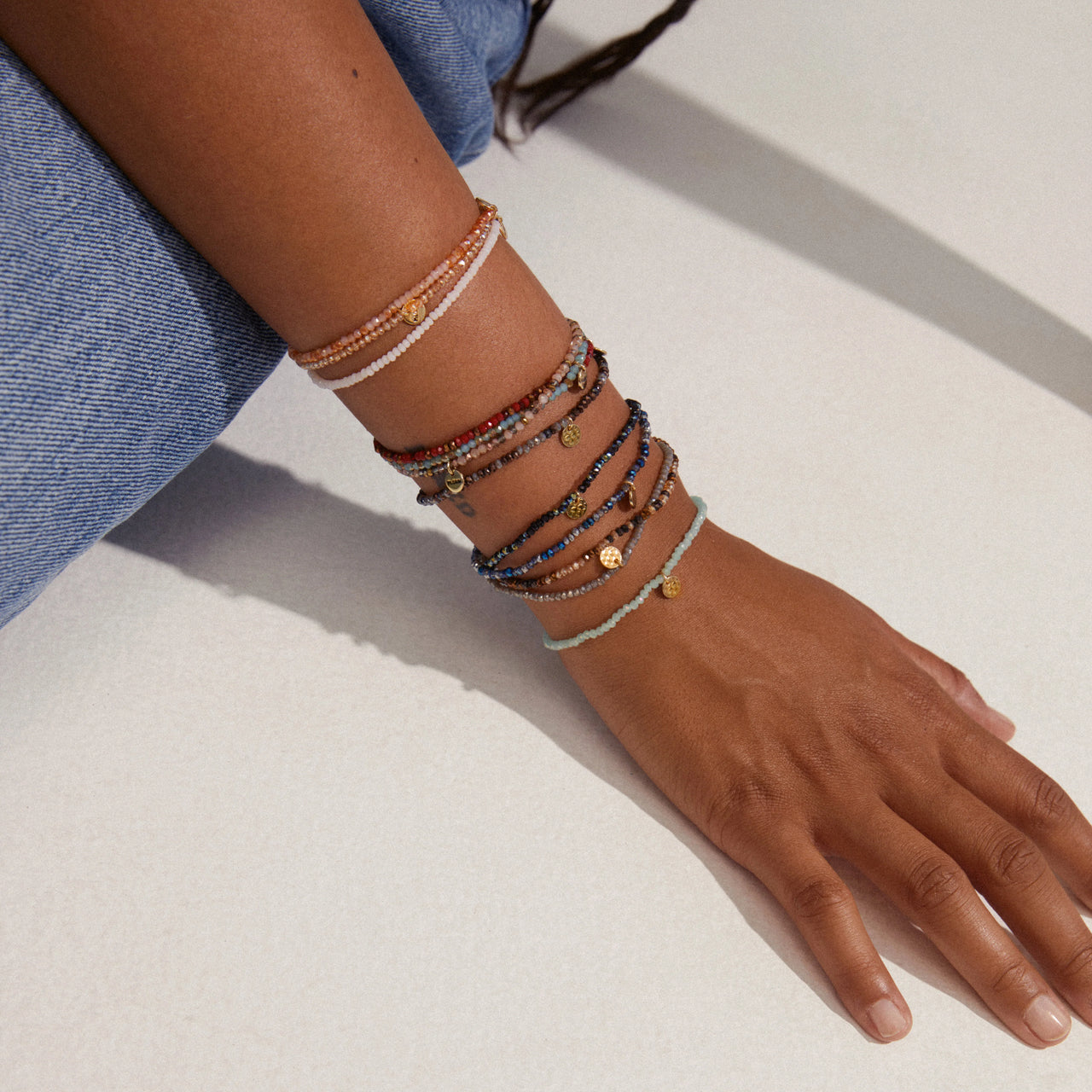Pilgrim Indie Bracelet Gold & Brown Mix