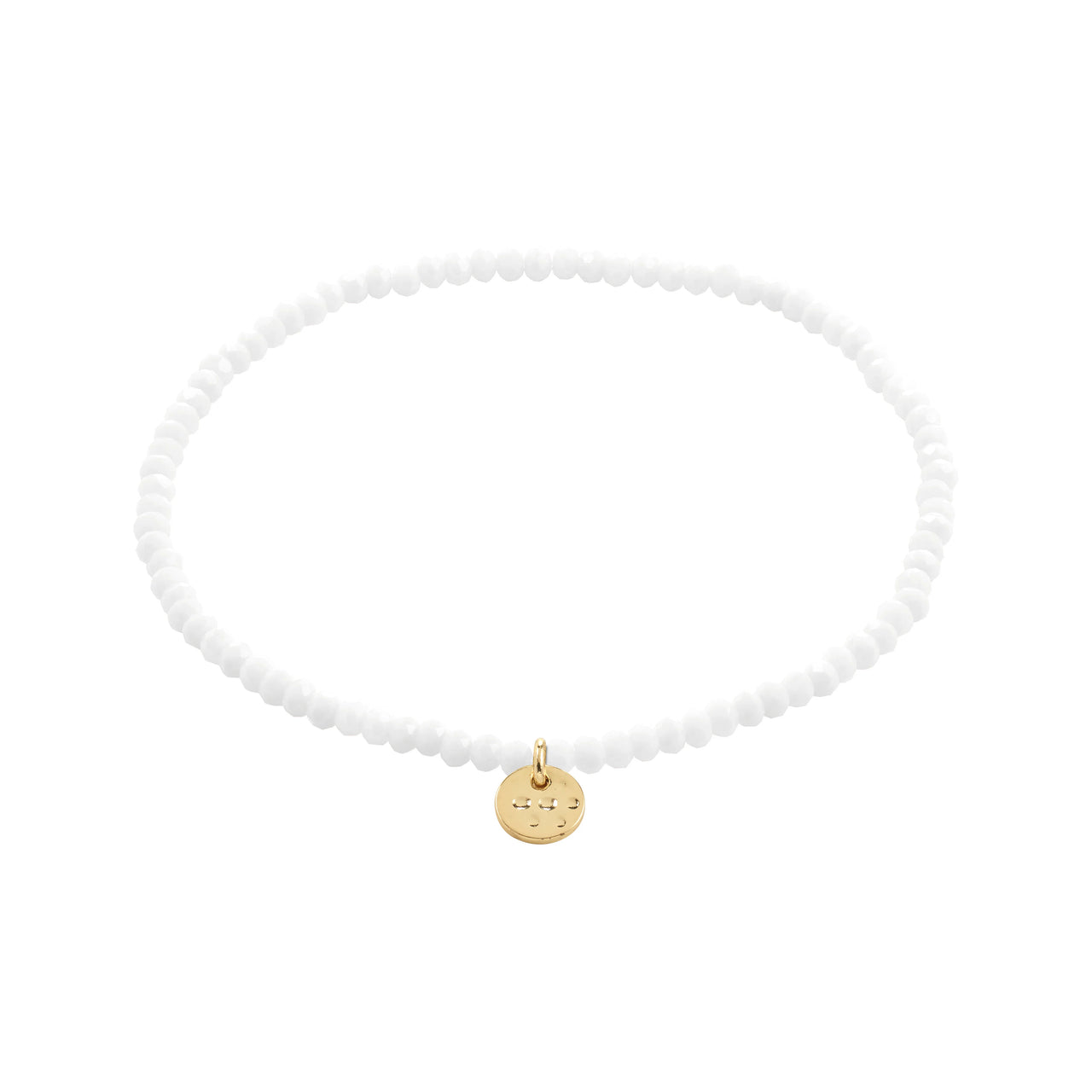 Pilgrim Indie Bracelet Gold & White Plated