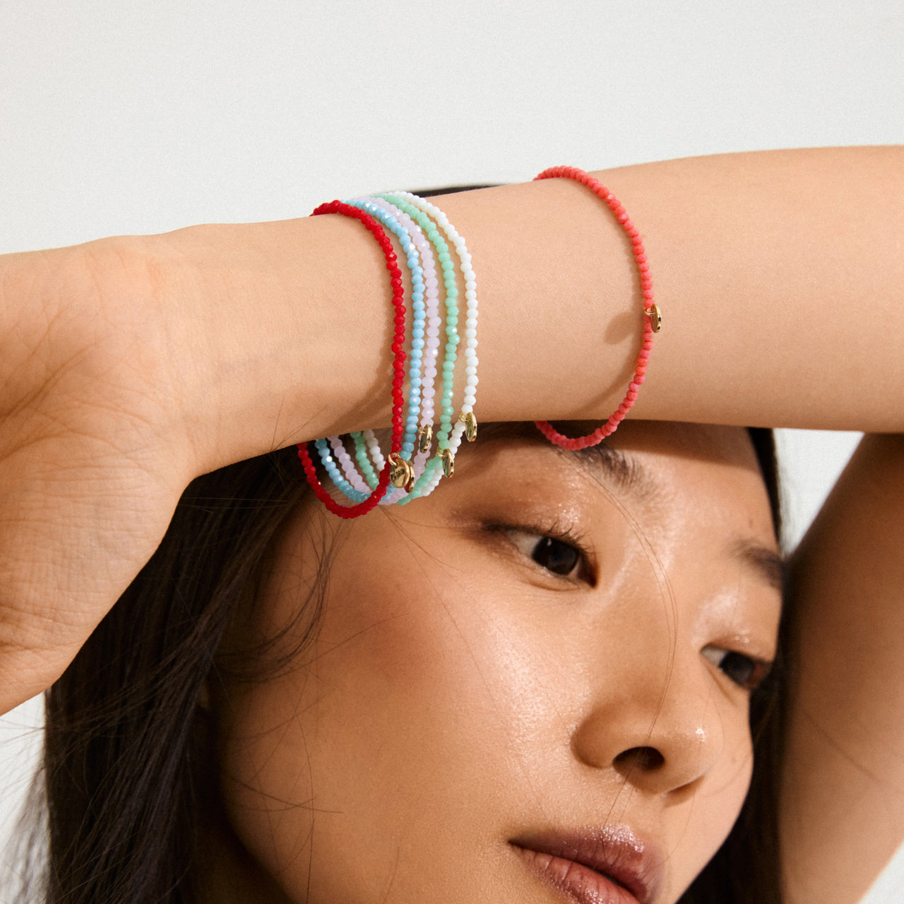 Pilgrim Indie Bracelet Gold & Blue Plated
