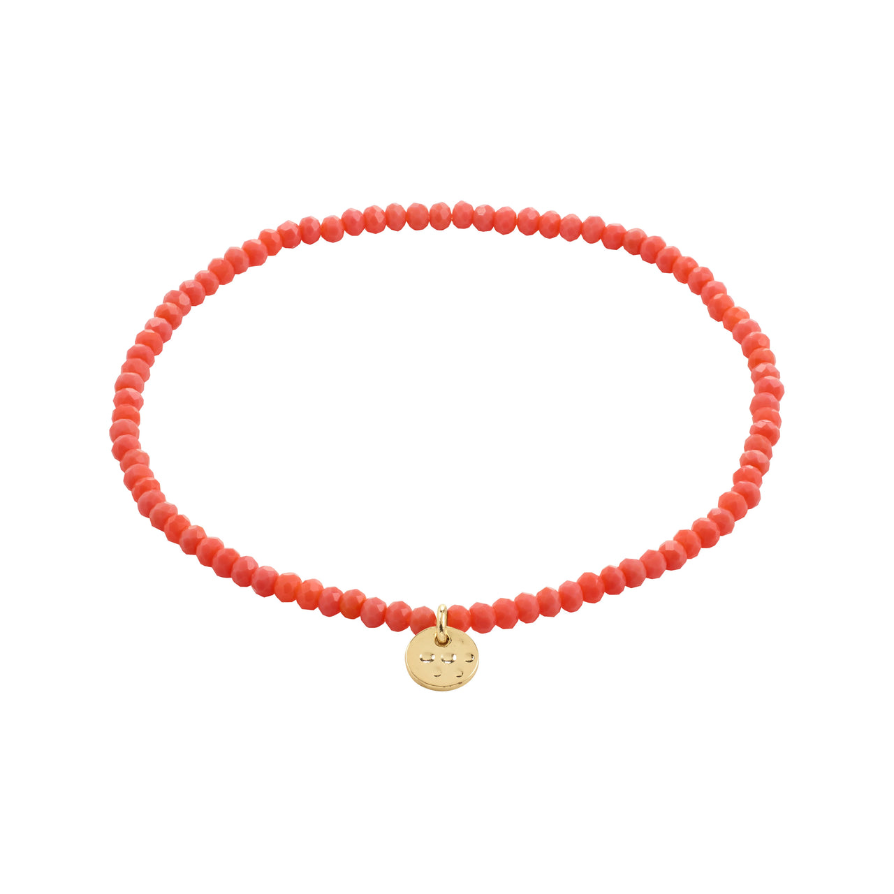 Pilgrim Indie Bracelet Peach & Gold Plated