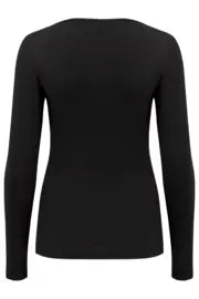 Pour Moi Second Skin Thermal Long Sleeve Top - Black