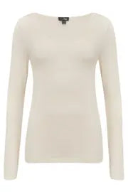 Pour Moi Second Skin Thermal Long Sleeve Top - Ivory