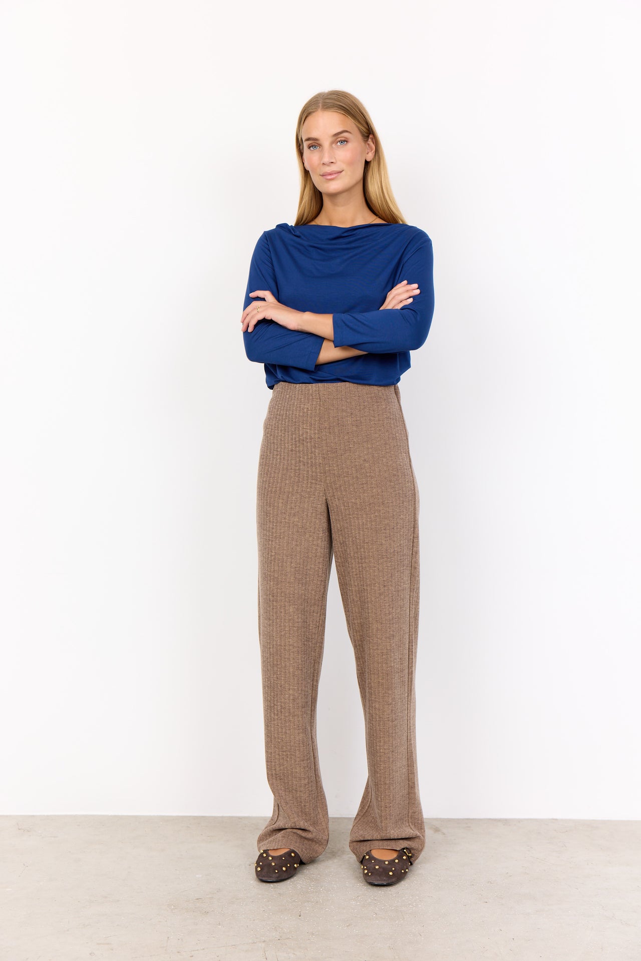 Soya Concept VINJA Trousers - Hot Fudge Combi