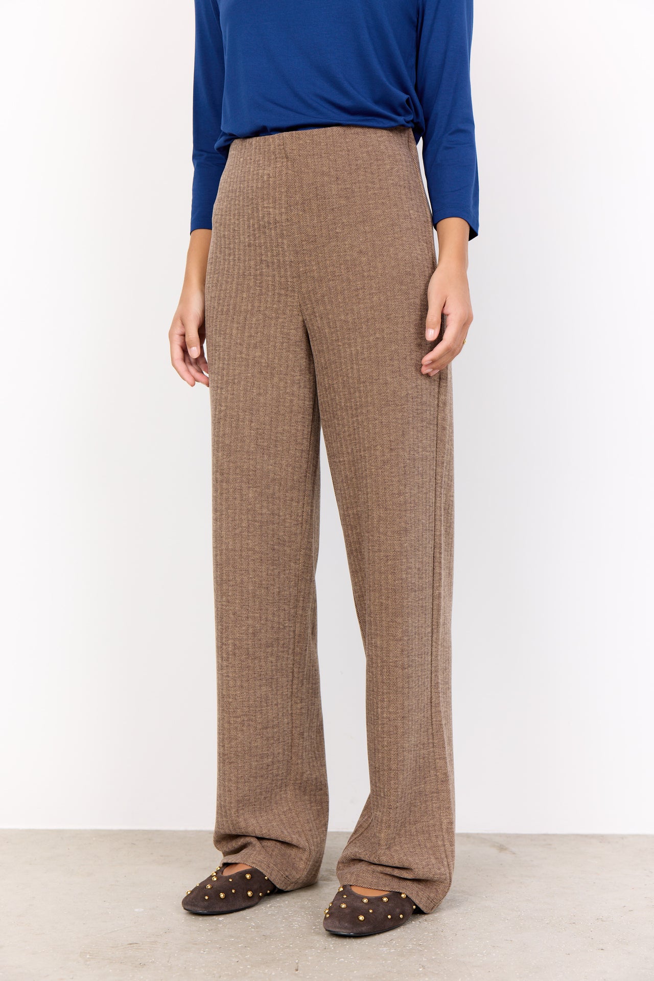 Soya Concept VINJA Trousers - Hot Fudge Combi