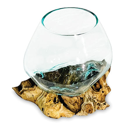 Makasi Root With Glass Bowl Extra Small - MB2