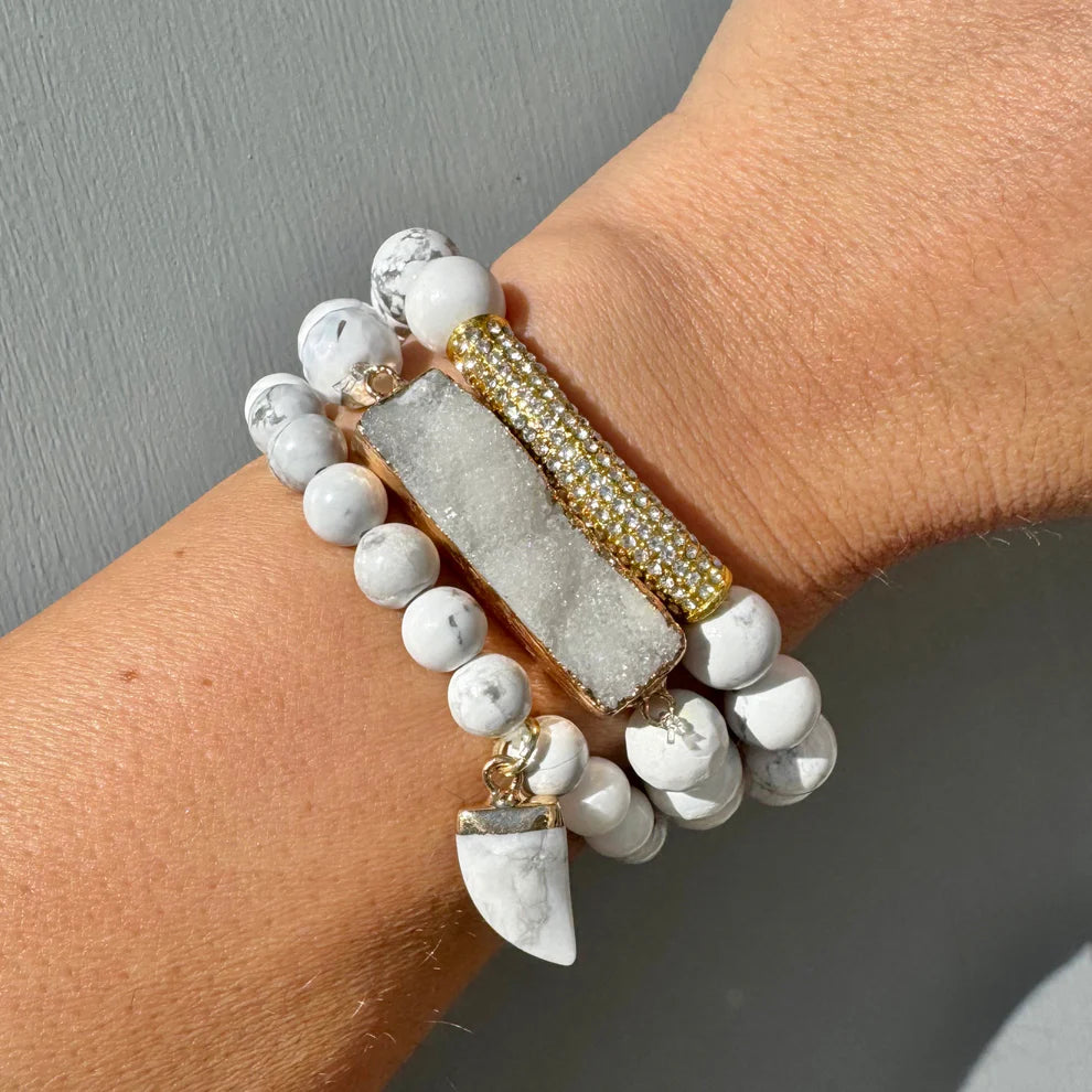 Wild Spirit White 'Haven' Bracelet Set
