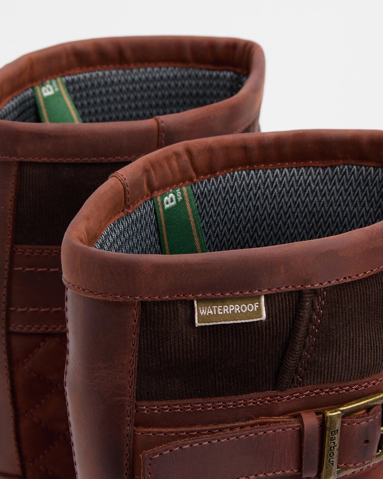 Barbour Beaconsfield Tall Boots - Mahogany/Chocolate Nubuck