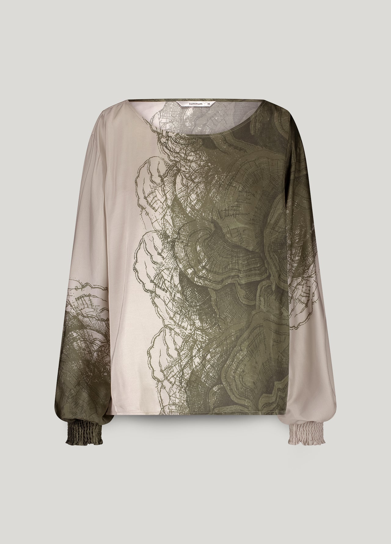 Summum Border Print Top - Multicolour