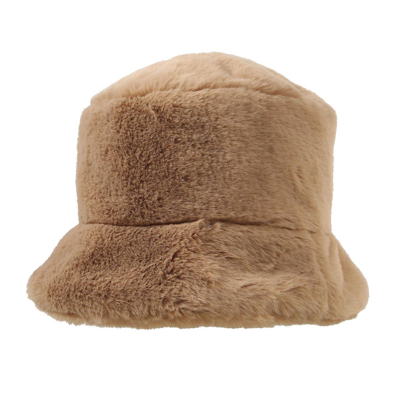 DENTS Women’s Faux Fur Bucket Hat - Camel